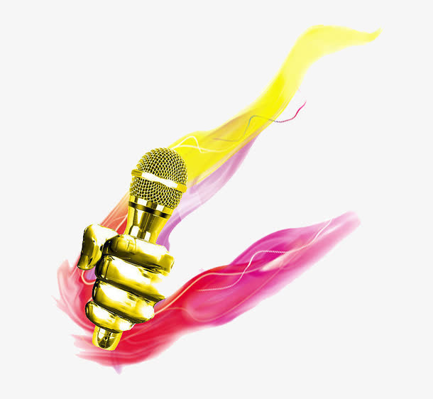 金话筒创意普通话比赛免抠