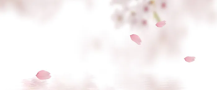 飘落花瓣水面背景高清