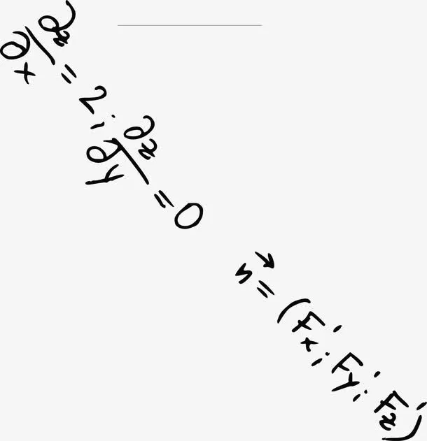 手绘初中数学公式免抠