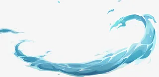 中国风边框海浪免抠