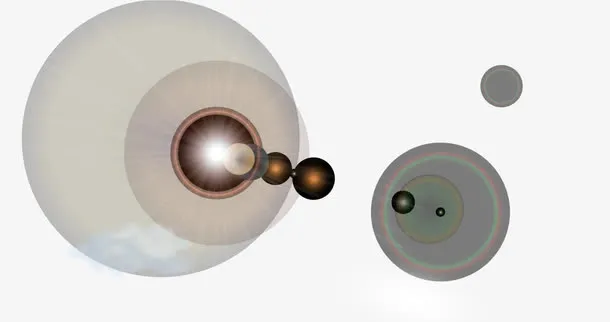 阳光照射矢量图免抠