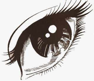 手绘眼睛免抠