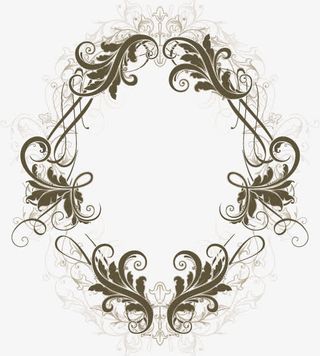 复古文艺边框矢量图片免抠