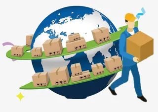 快递流水线免抠