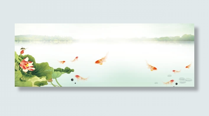 中国风背景海报