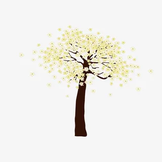 创意开花树免抠