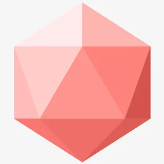 红色多面体免抠PNG免抠