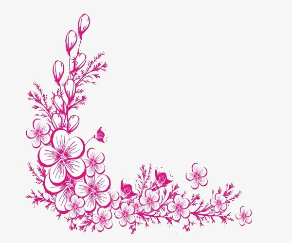 桃花框架免抠