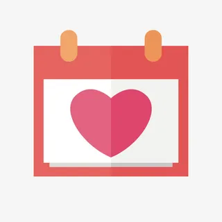 红色心形节日免抠