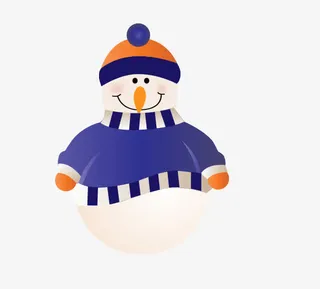 卡通雪人免抠