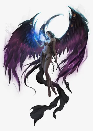 立绘卡通性感恶魔天使免抠