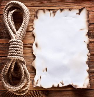 麻绳与纸张免抠