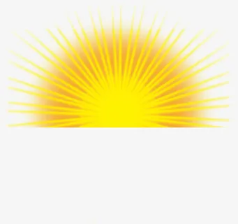 放射性黄色太阳光免抠