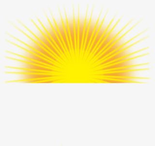放射性黄色太阳光免抠