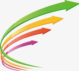 立体矢量散热箭头素材免抠