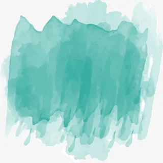 矢量蓝色水墨喷彩图免抠