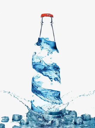 山泉水效果图免抠