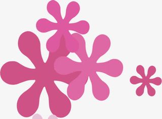 卡通紫色雪花七夕免抠