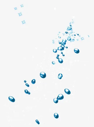 蓝色水滴免抠