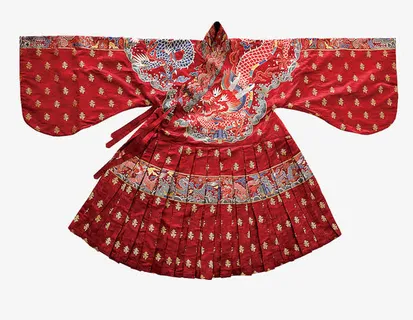 大红色古代嫁衣服饰免抠 大红色古代嫁衣服饰免抠