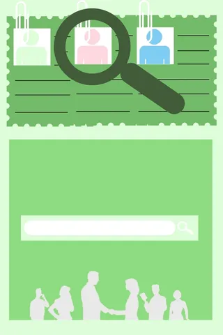 学习绿色卡通手绘简约可爱背景高清