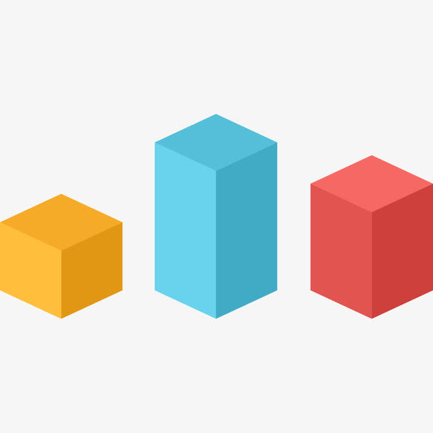 数据显示柱状图表免抠图标元素