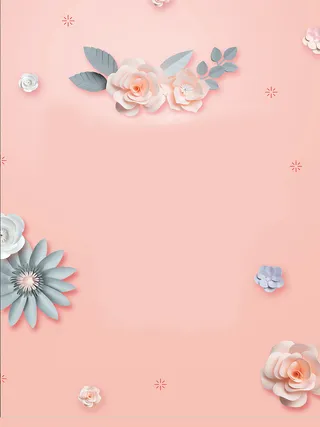 高端护肤品化妆品立体花背景高清