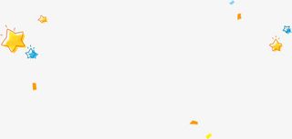 卡通可爱星星飞舞七夕免抠