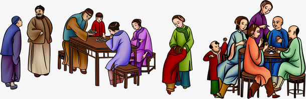 中秋人团圆图片素材免抠
