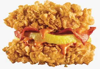 培根鸡腿肉霸堡免抠