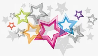 绚丽星星元素免抠