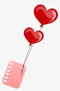 214情人节爱心气球免抠