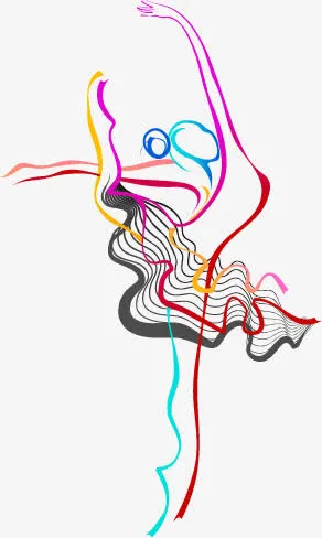 矢量跳舞的人物免抠