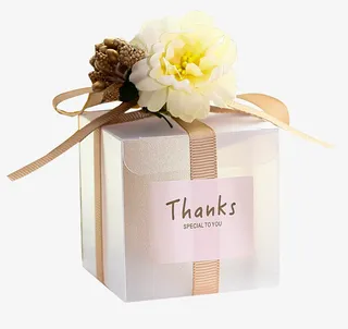 定制浪漫透明喜糖包装盒免抠