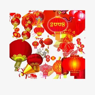 红红火火的灯笼免抠