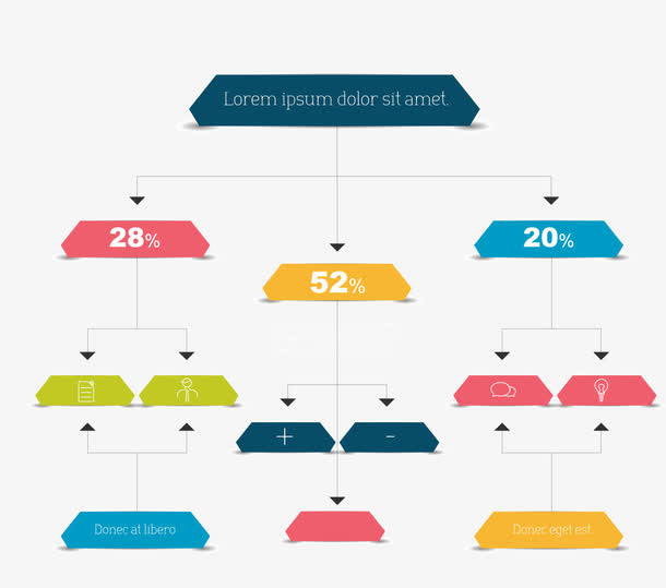 组织架构图表免抠