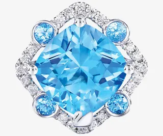 施华洛世奇首饰天蓝耳环免抠