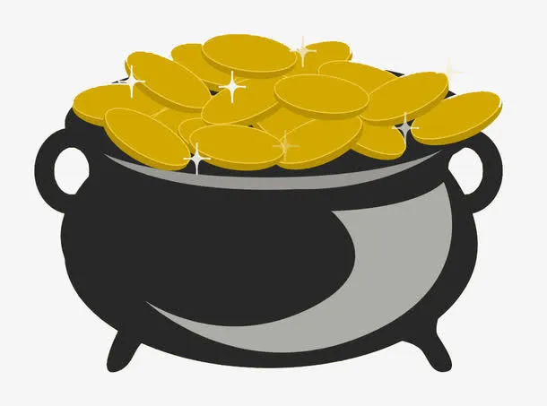 卡通金币免抠