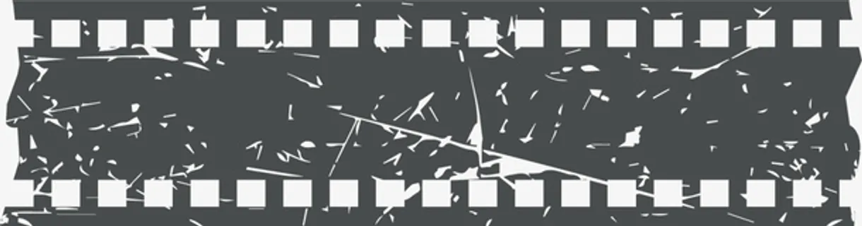 黑色磨砂复古胶卷免抠