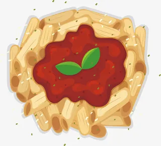 通心意大利面免抠