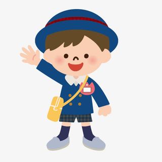 卡通素材人物剪影 卡通可爱小学免抠