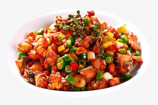 麻辣小煎花椒鸡肉免抠