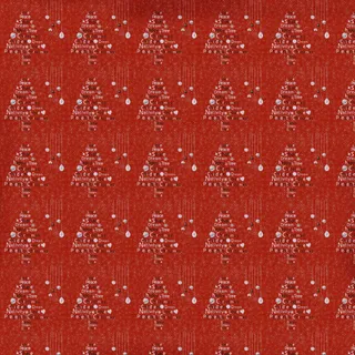 红色背景与圣诞树