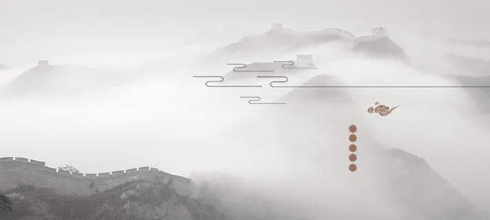 白色梦幻中国风背景图高清