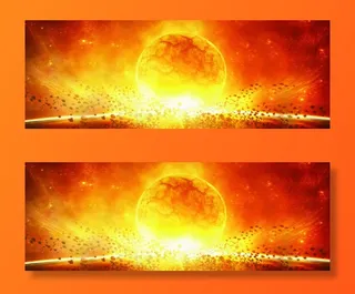 酷炫科幻大气设计banner背景免抠