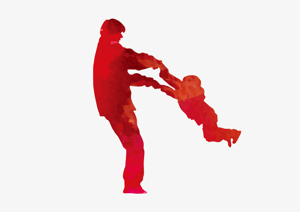 父亲节剪影免抠