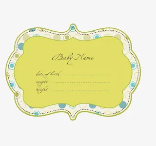 矢量绿色边框免抠