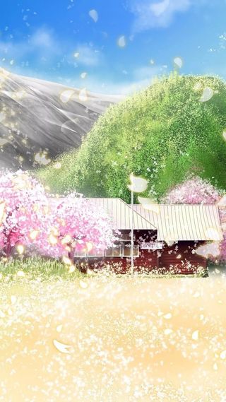 浪漫樱花H5背景高清