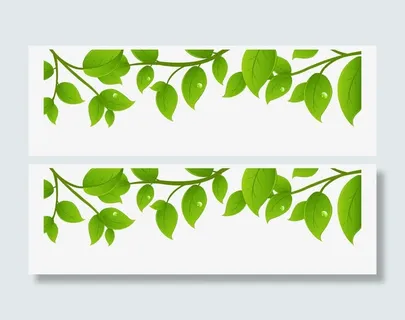 矢量绿色春天清新素材免抠