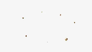 几何红色心形漂浮素材免抠